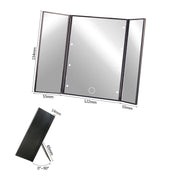 Portable Square Three Sides Folding Vanity Mirror